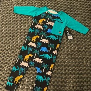 Rags to Raches Dino romper
